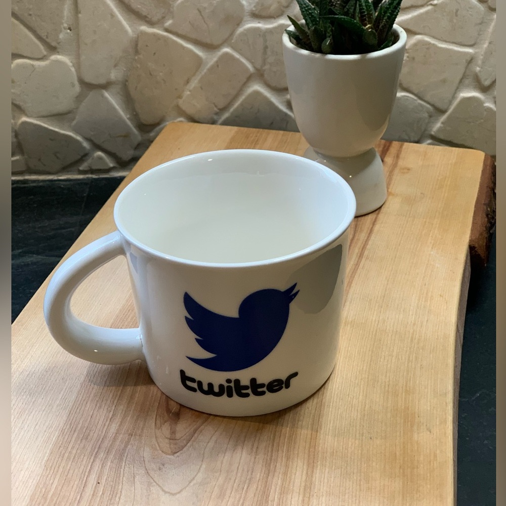 TWITTER | Promo Mug Featuring Blue Twitter Bird Logo